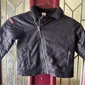 Faux Suede Leather Jacket Rebel for Baby Boy Size 24 Months